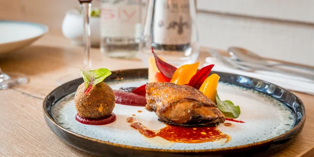 Plat au restaurant Les Arpents à Amboise
