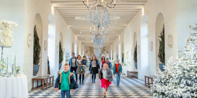 Noël au pays des châteaux. Château de Chenonceau, en Touraine.