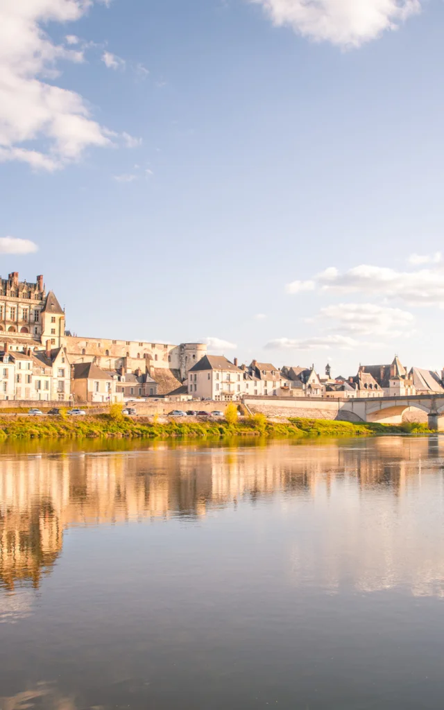Ville d'Amboise au printemps