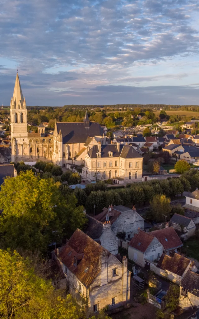 Coucher de Soleil dur Labbatial de Beaulieu Les Loches