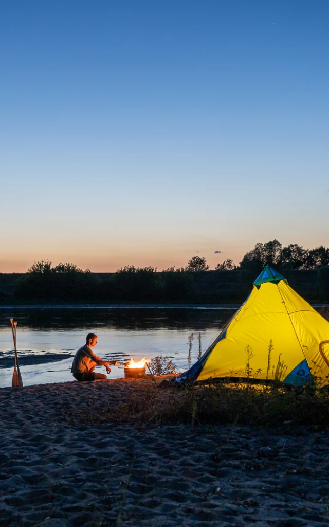 Bivouac en Val de Loire Canoë Company Touraine